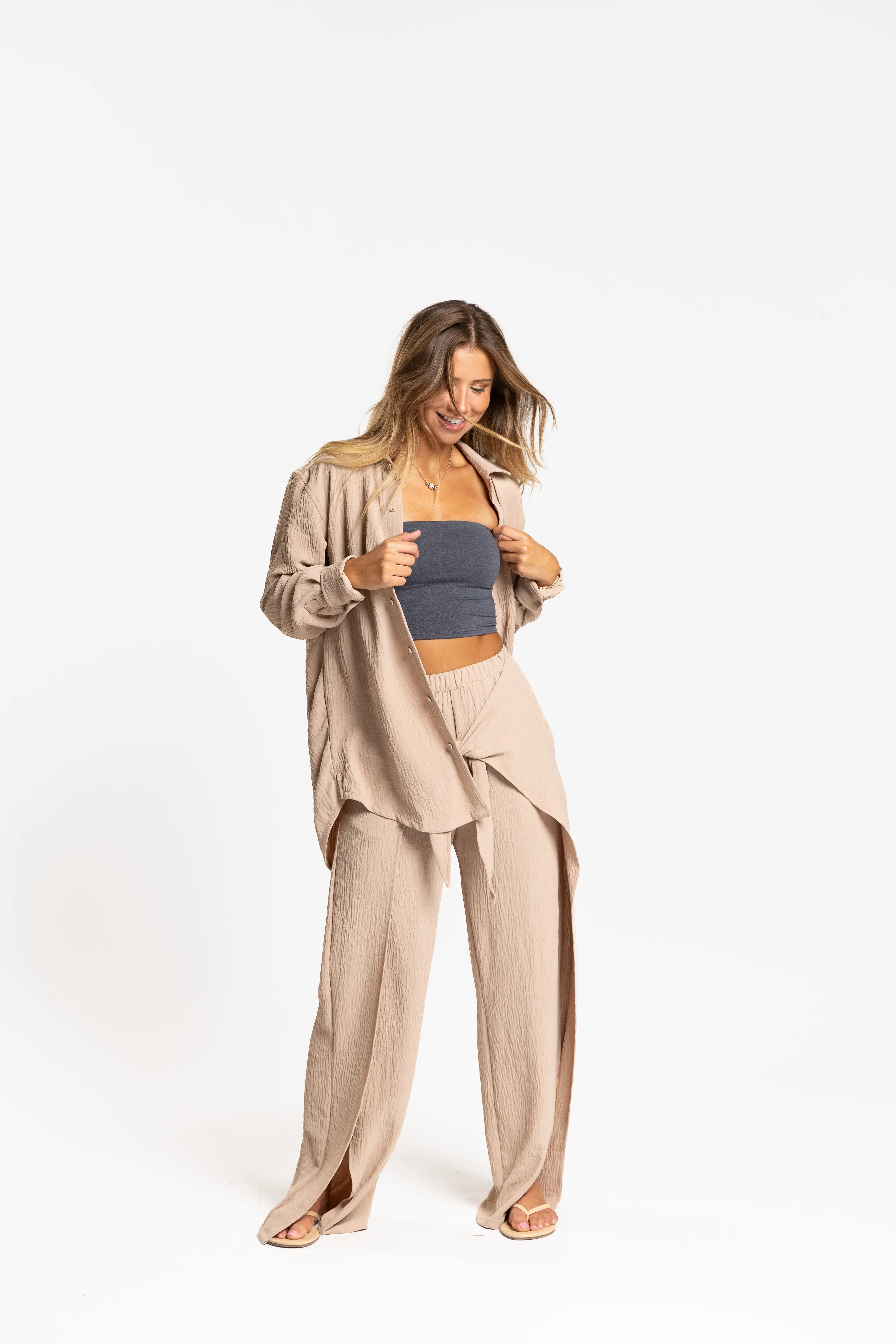 Resort Tie Front Pant