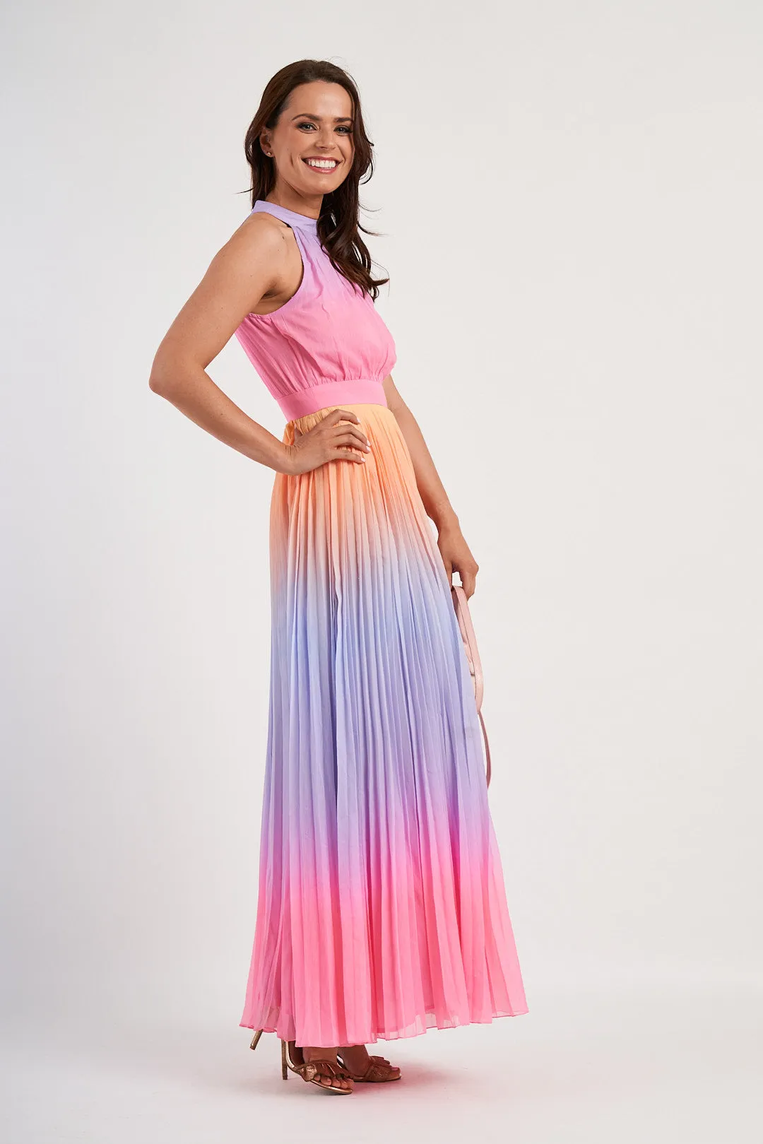 Rococo Sand Zale Halterneck Maxi Dress