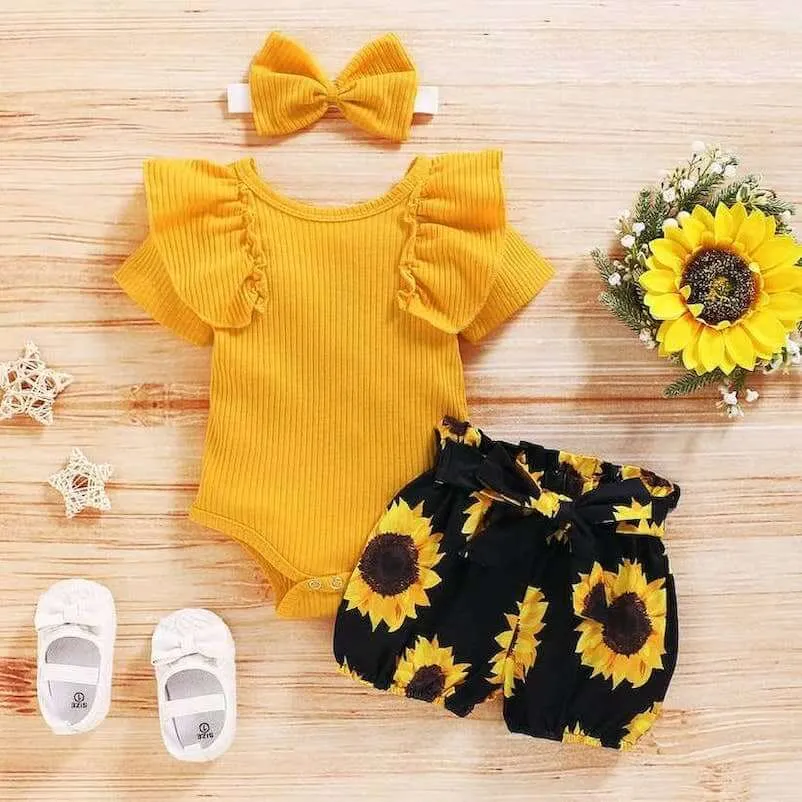 Ruffle Sunflower Set