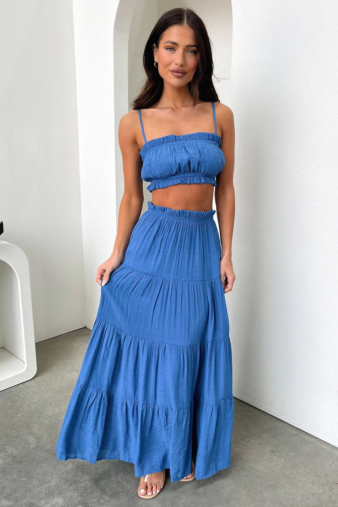 Selina Maxi Skirt - Royal Blue