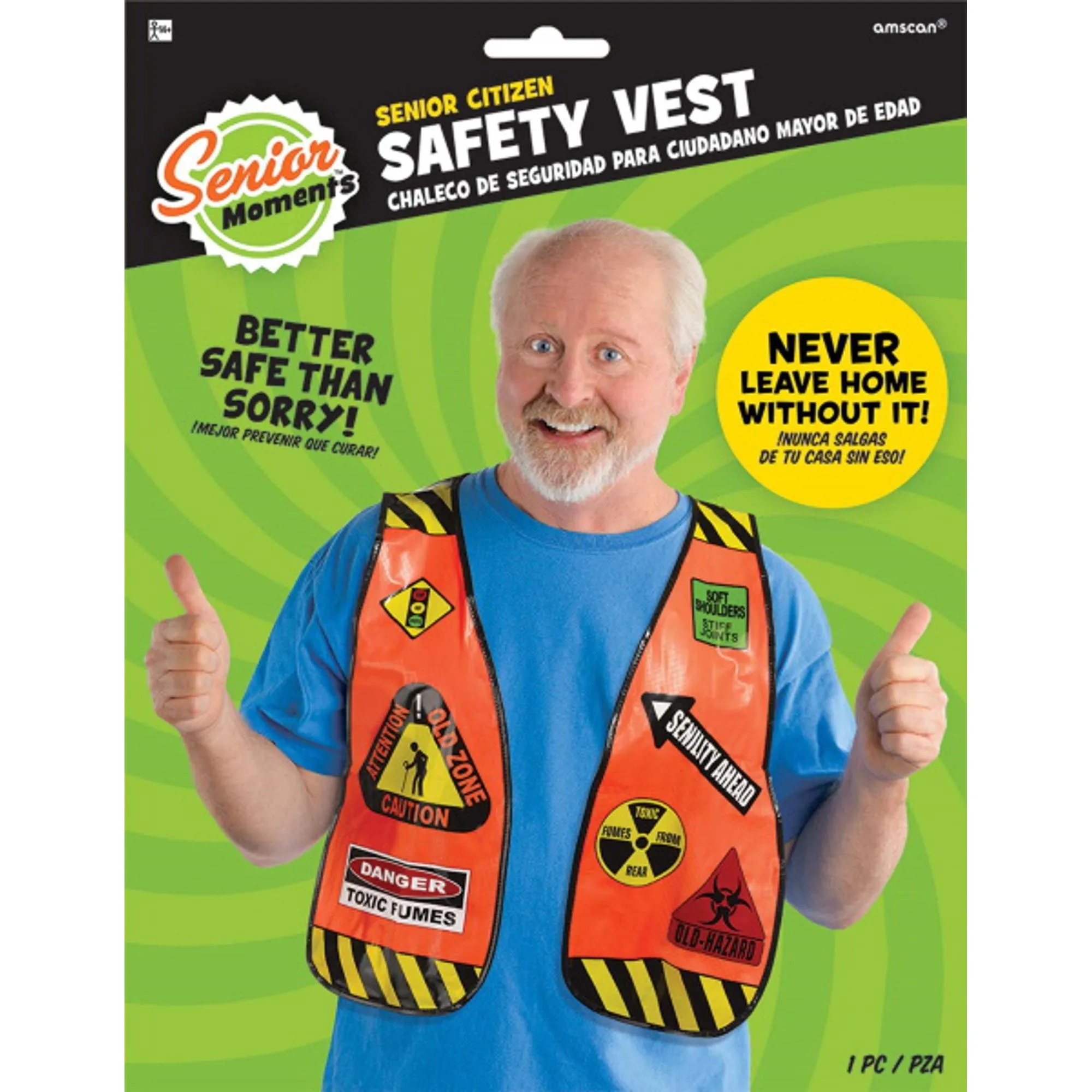 Senior Citizen Humoristic Inflatable Safety Vest (6/Cs)