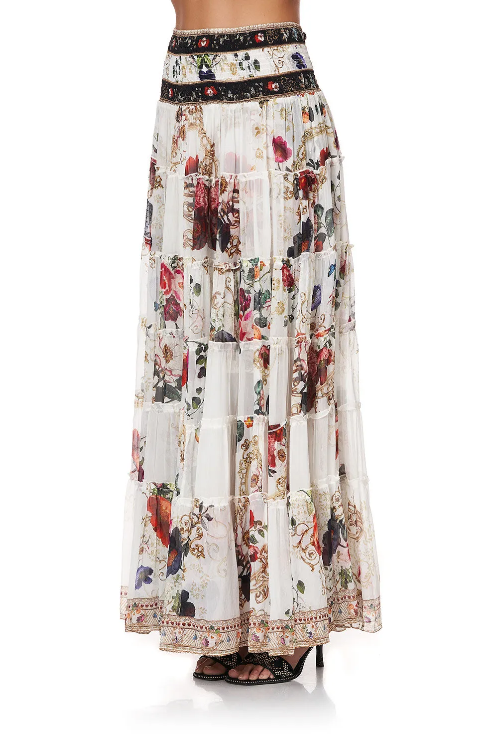 SHEER TIERED MAXI SKIRT FAIRY GODMOTHER