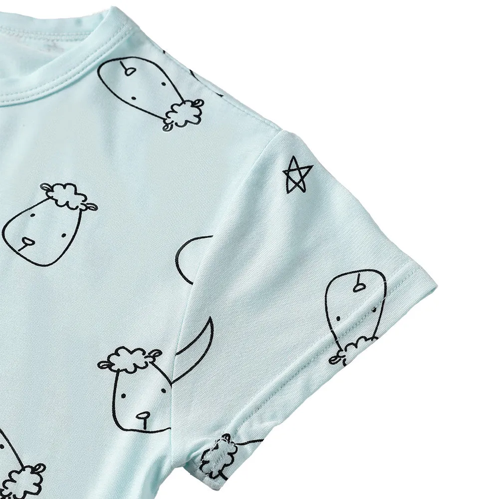 Short Sleeve Shirt Sweet Dreams Baa Baa Blue   Skirt Sweet Dreams Baa Baa Blue