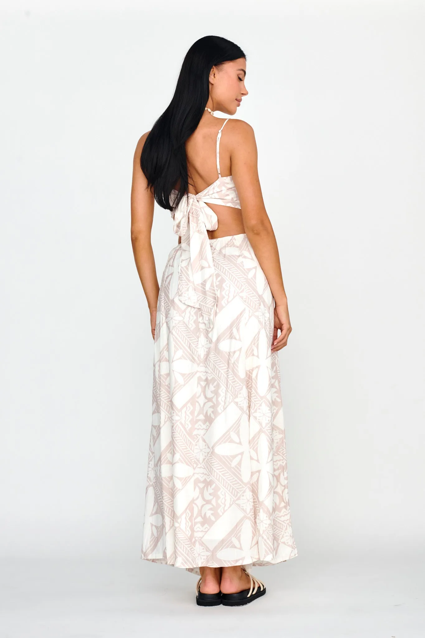 Sought After Maxi Skirt Print Latte