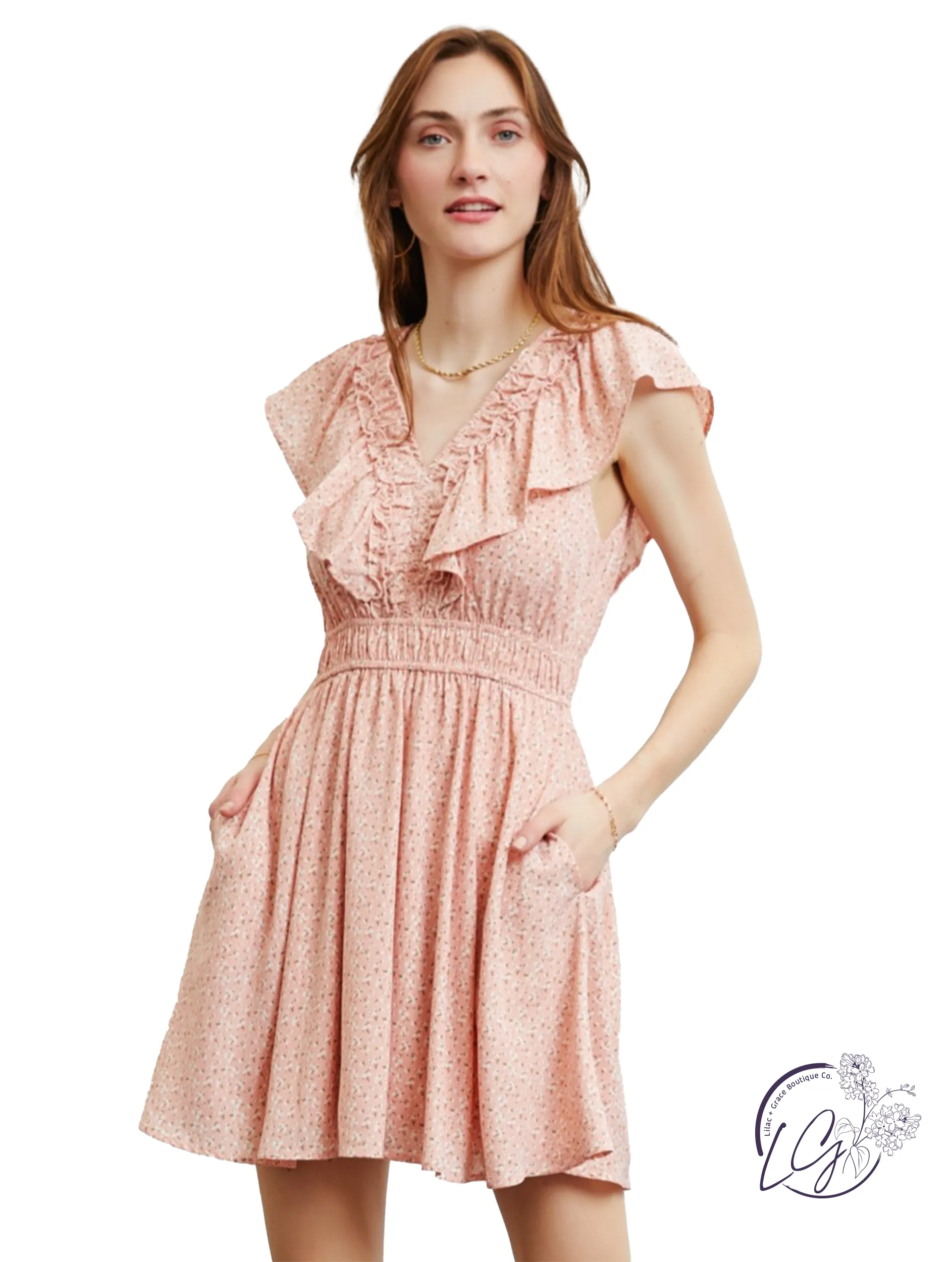 Sweet Serenity Tie-Back Dress