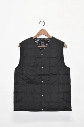 「TAION」inner down vest -black-