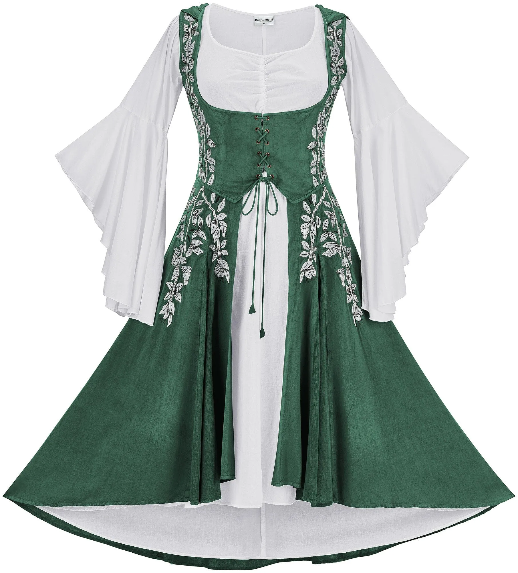 Tauriel Maxi Set Silver Embroidery