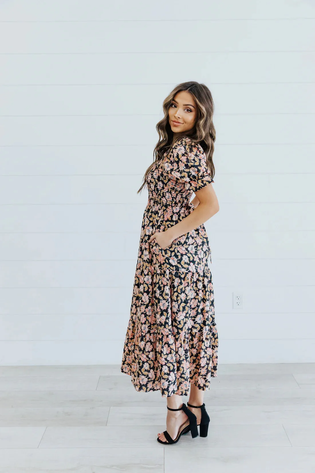 The Maxine Maxi Dress in Persimmon