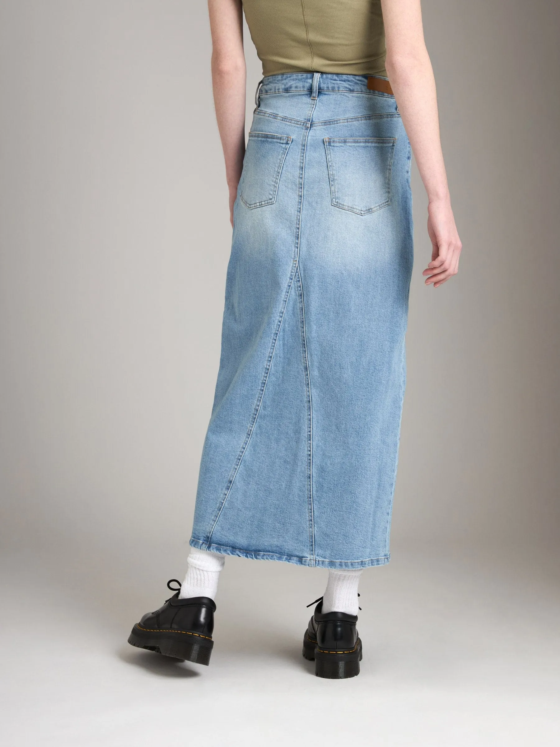 Toulouse Denim Maxi Skirt