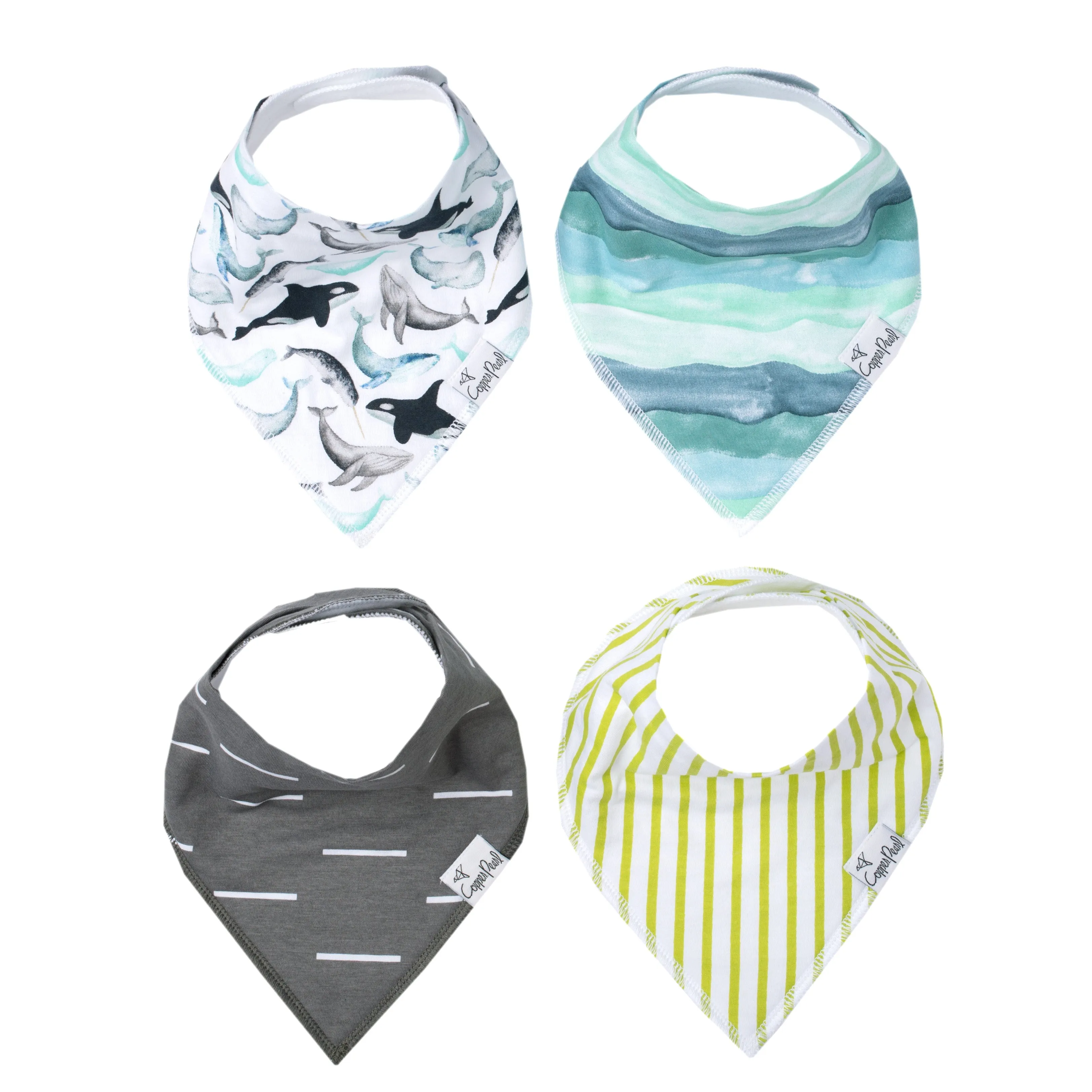 Trendy Functional Bandana Bibs - Kai (4 print variants)