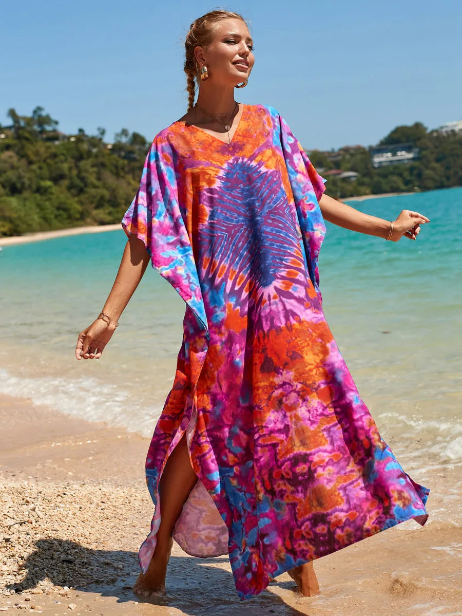 Tropical Bamboo Resort Maxi kaftan AU 12-22-More styles available