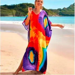 Tropical Bamboo Resort Maxi kaftan AU 12-22