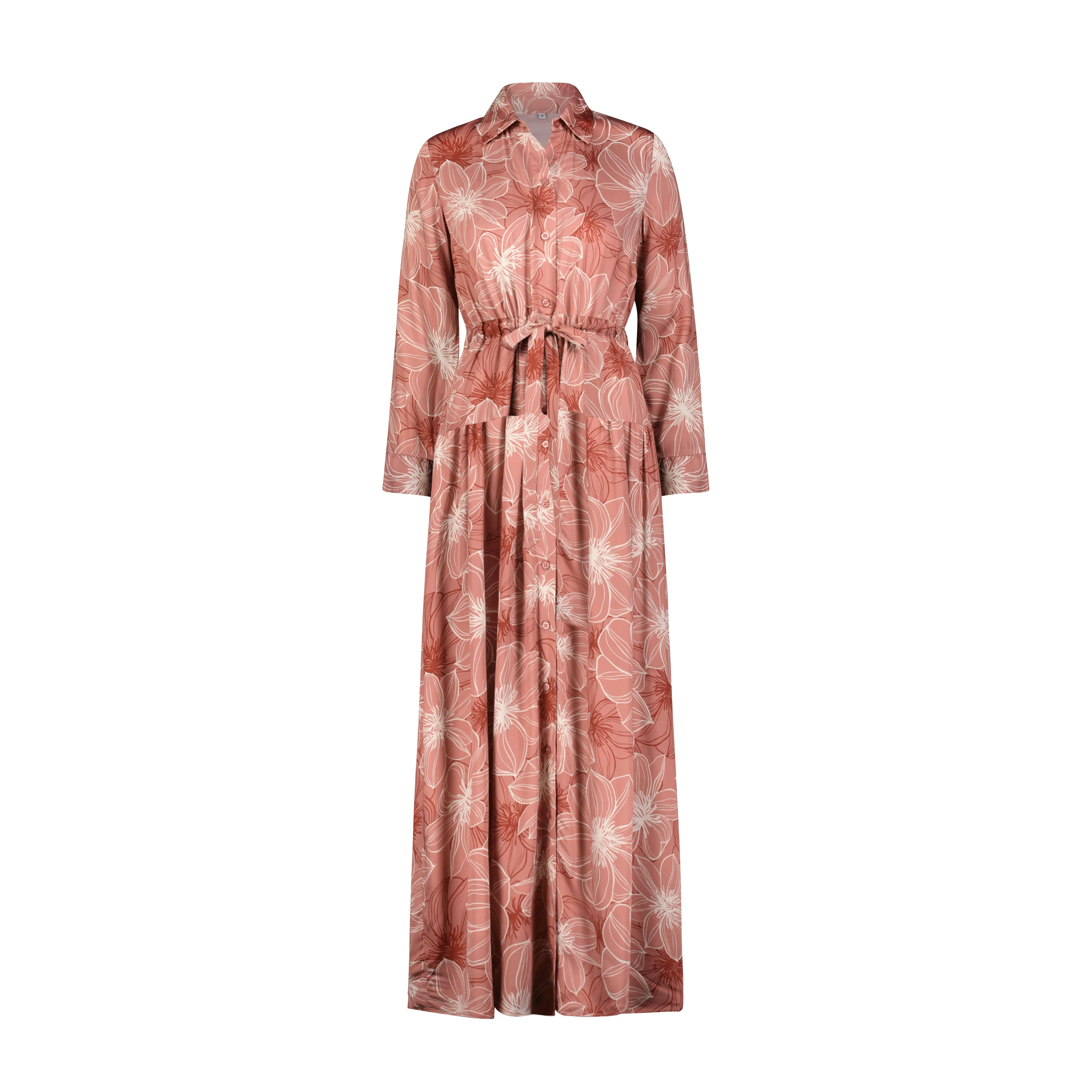 Viscose Maxi- Floral Outline