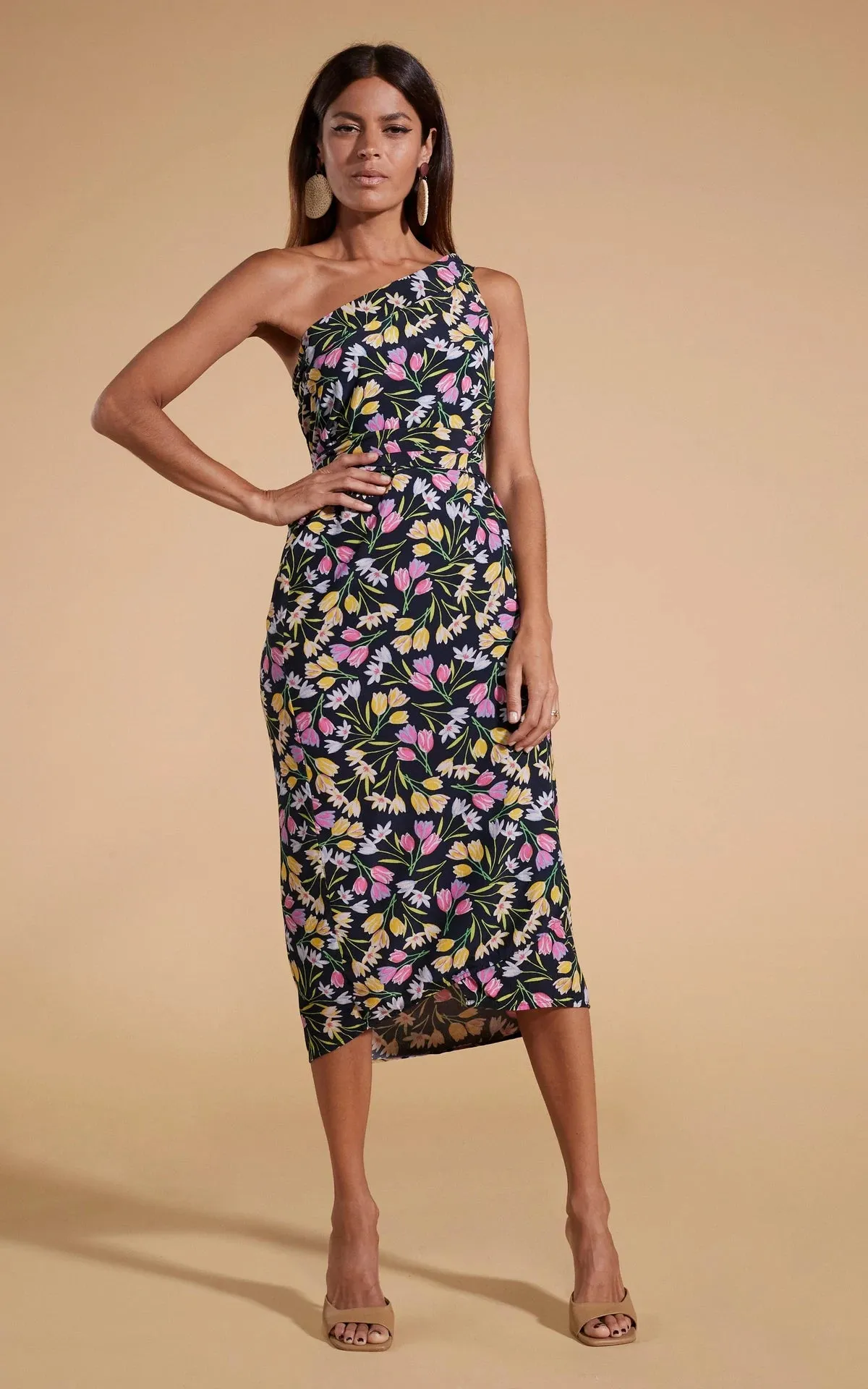 Whitney Maxi Wrap Skirt (Citrus Tulip)