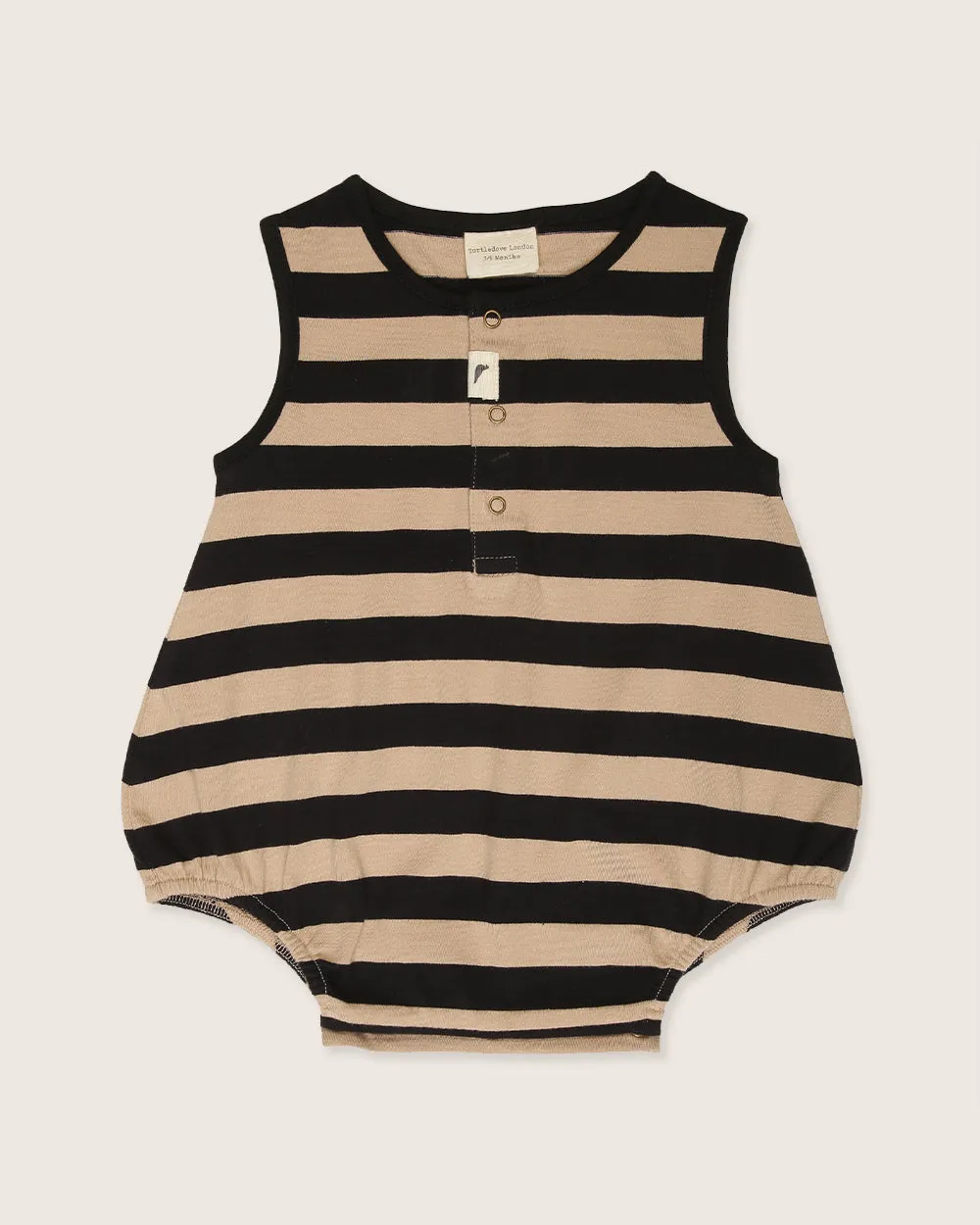 Wide Stripe Bubble Romper