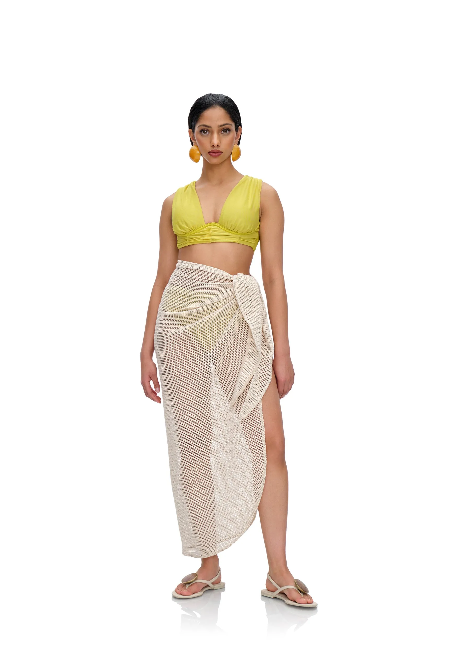 ZURA COTTON SARONG - BONE