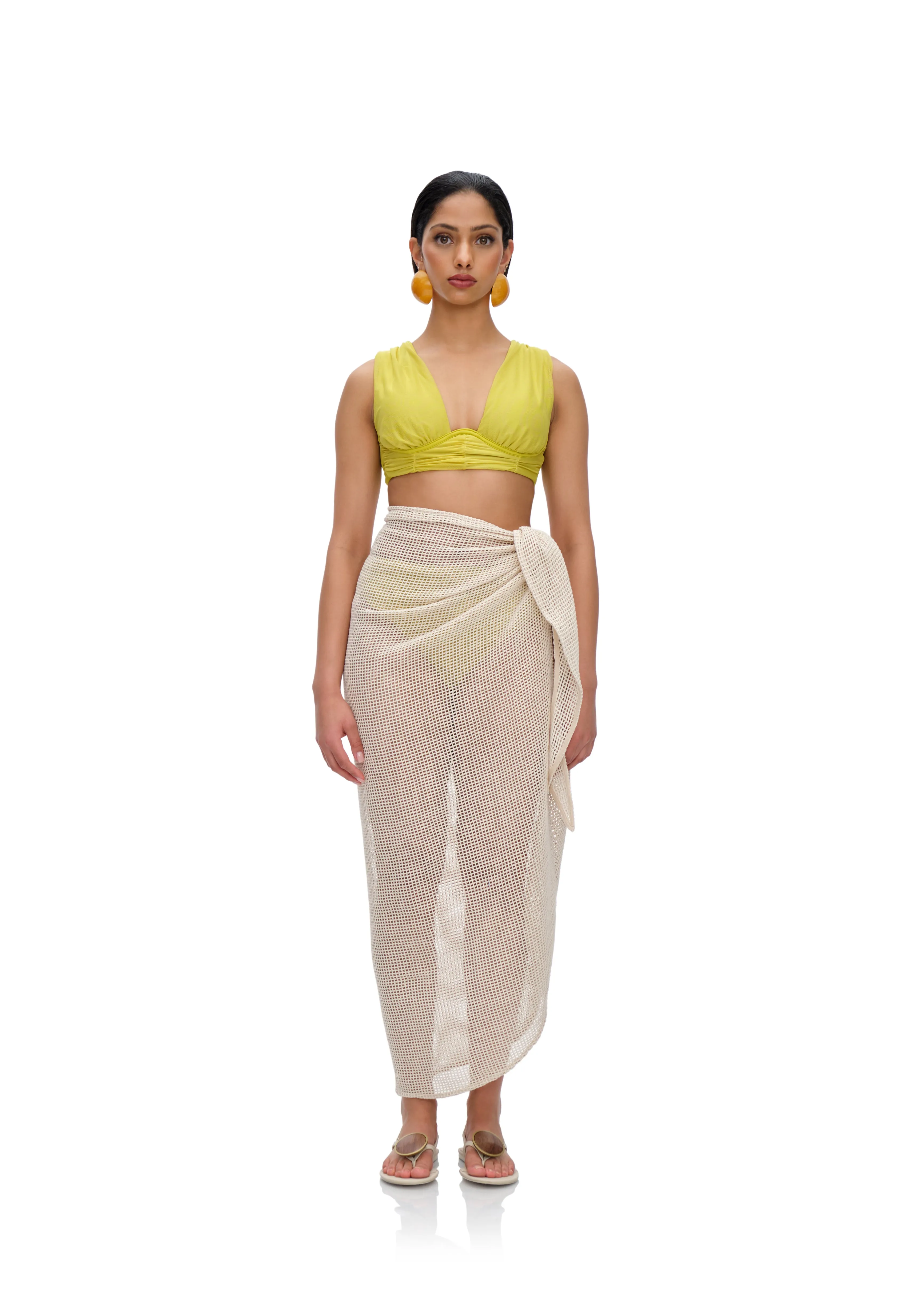 ZURA COTTON SARONG - BONE