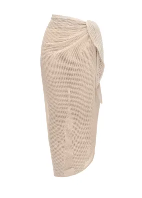 ZURA COTTON SARONG - BONE